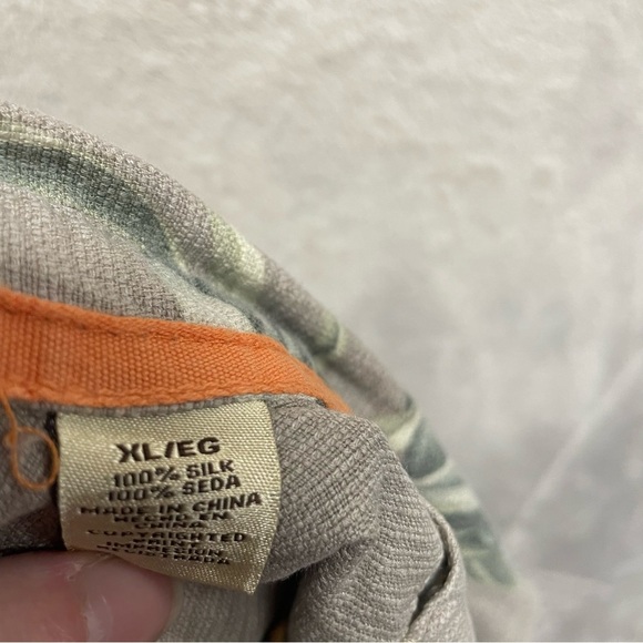 Jamaica Jaxx men’s Hawaiian silk shirt button up short sleeve XL vacation - Picture 8 of 9